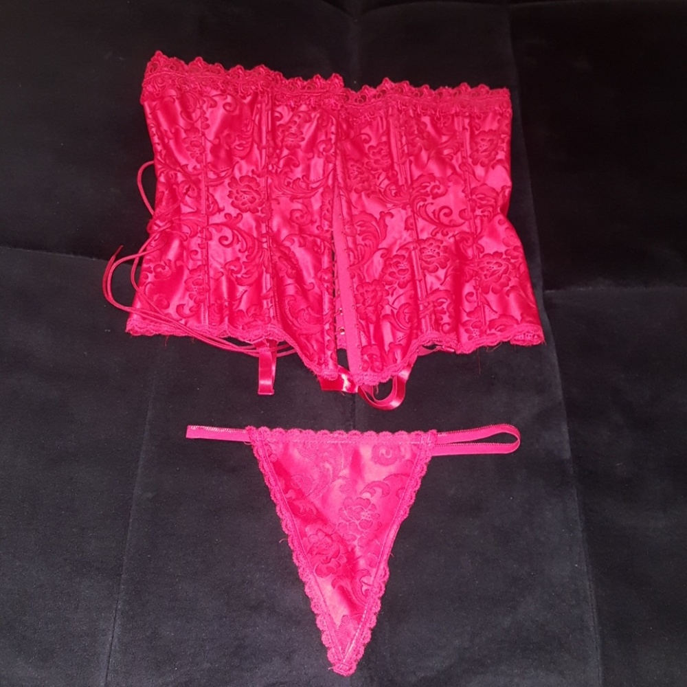 Bustier and g string panty